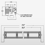 20" TRX Series Dual-Color Infrared LED Light Bar (White, IR, & Amber)TOMAR Off Road