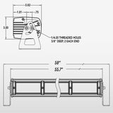 60" TRX Series Dual-Color Infrared LED Light Bar (White, IR, & Amber)TOMAR Off Road