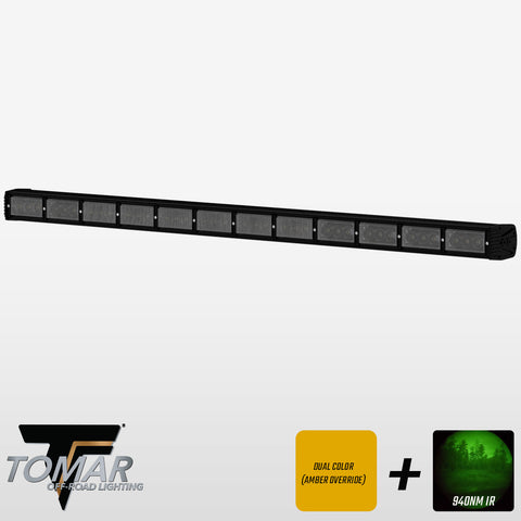 60" TRX Series Dual-Color Infrared LED Light Bar (White, IR, & Amber)TOMAR Off Road
