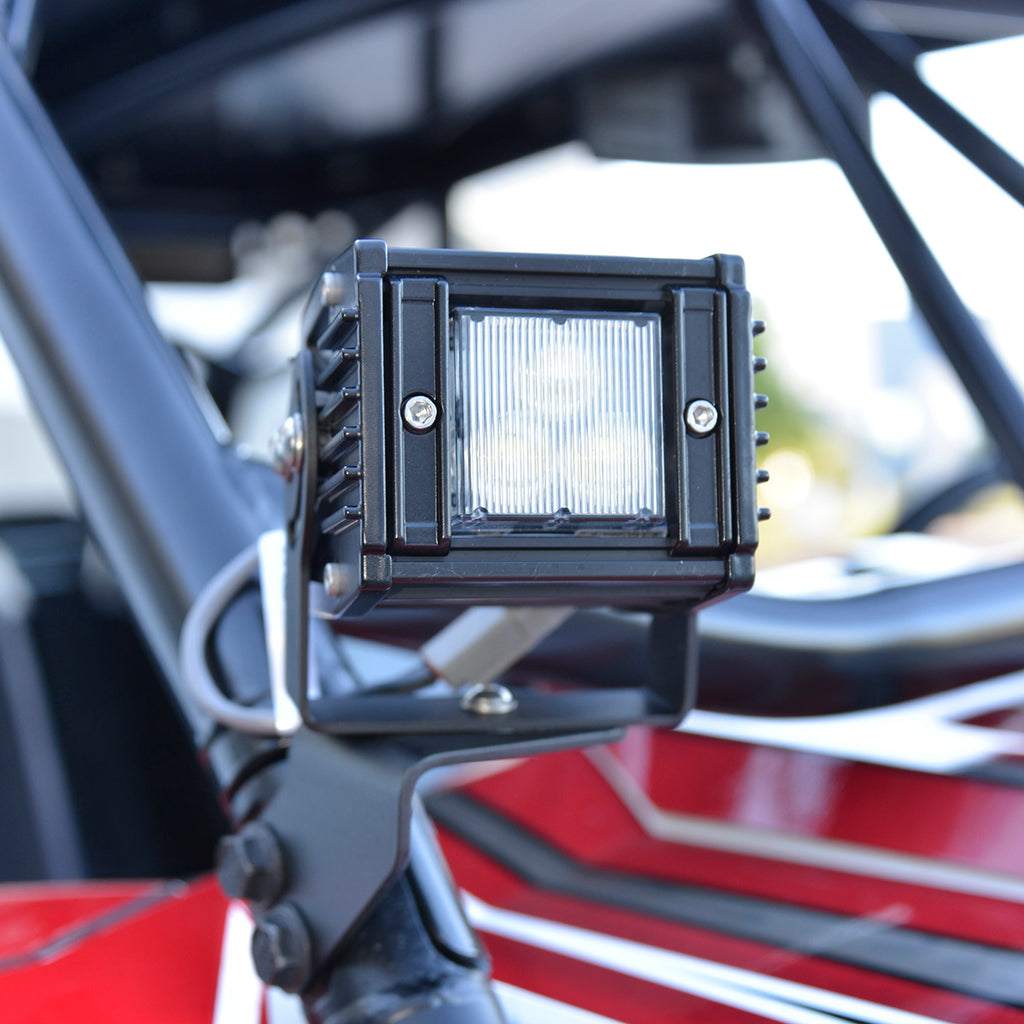 CCH 2″ Round Tube Cage Clamp Mount Brackets – Pair For Polaris RZR ATV LED Light Bars & Pods