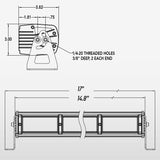 15" TRX Series Single Color Infrared LED Light Bar (White/IR)TOMAR Off Road