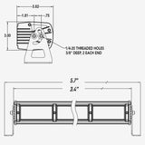 3" TRM Series LED Light Pod-SingleTOMAR Off Road